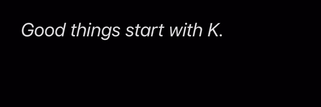 K banner