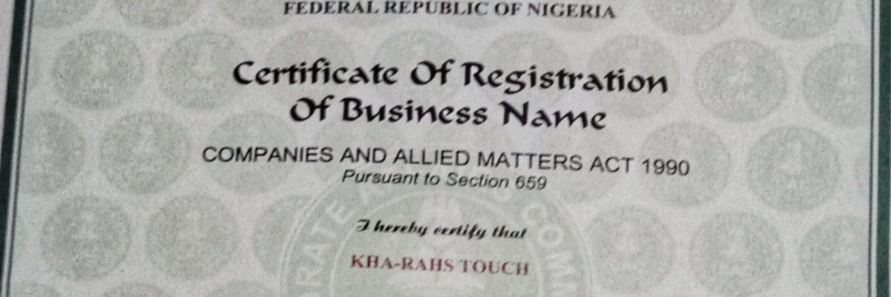 KHA-RAHS TOUCH banner