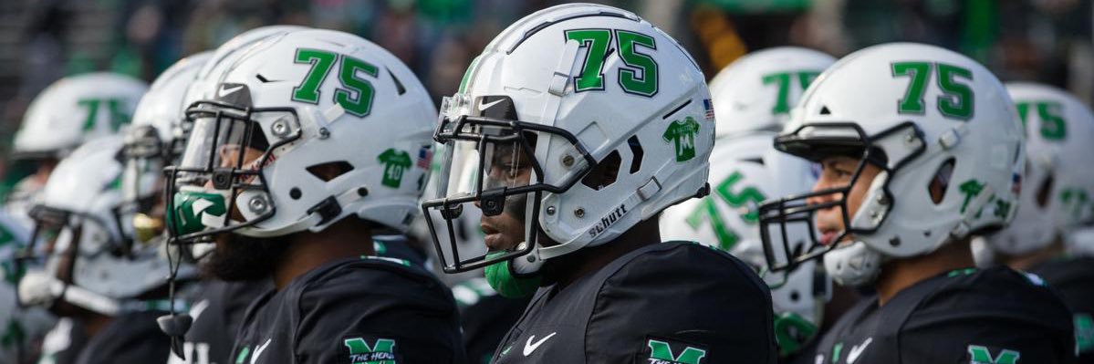 marshall thundering herd's banner