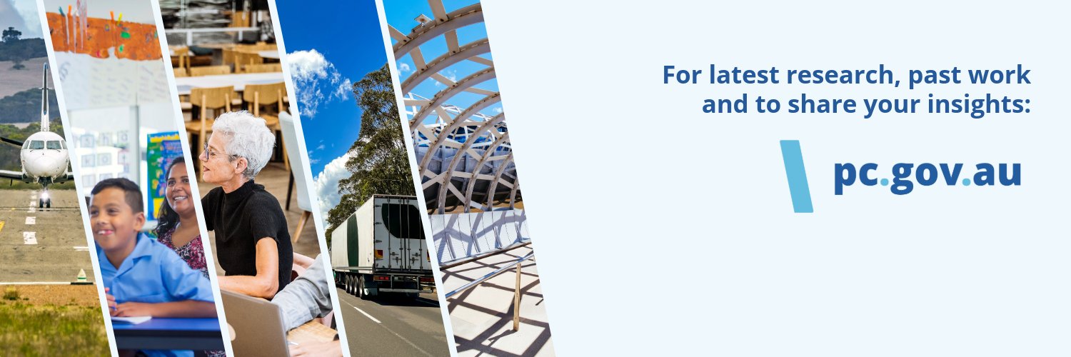 Productivity Commission banner