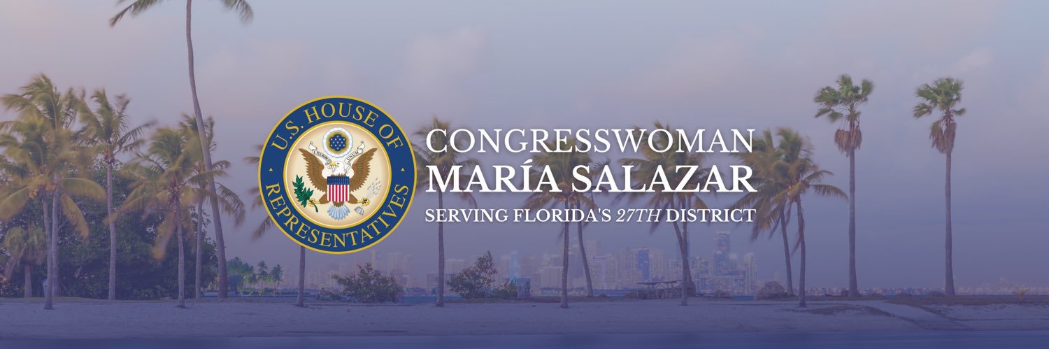 Rep. María Elvira Salazar's banner