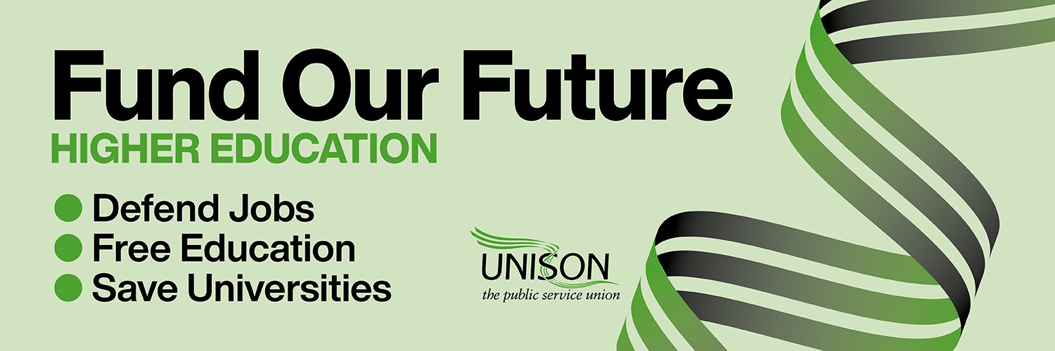 UNISON Manchester Met's banner