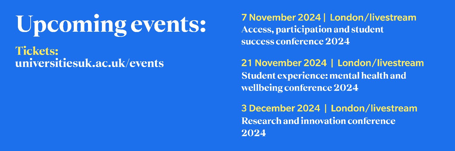 Universities UK Events banner