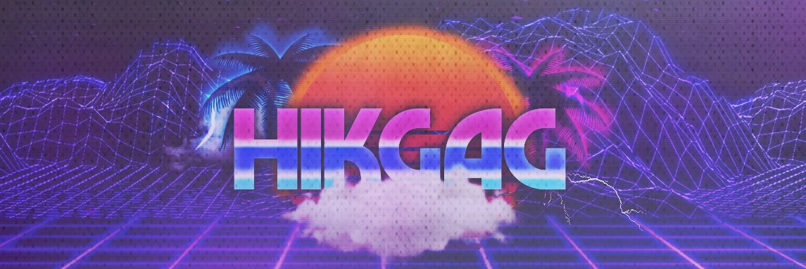 Twitter banner for @hikgag