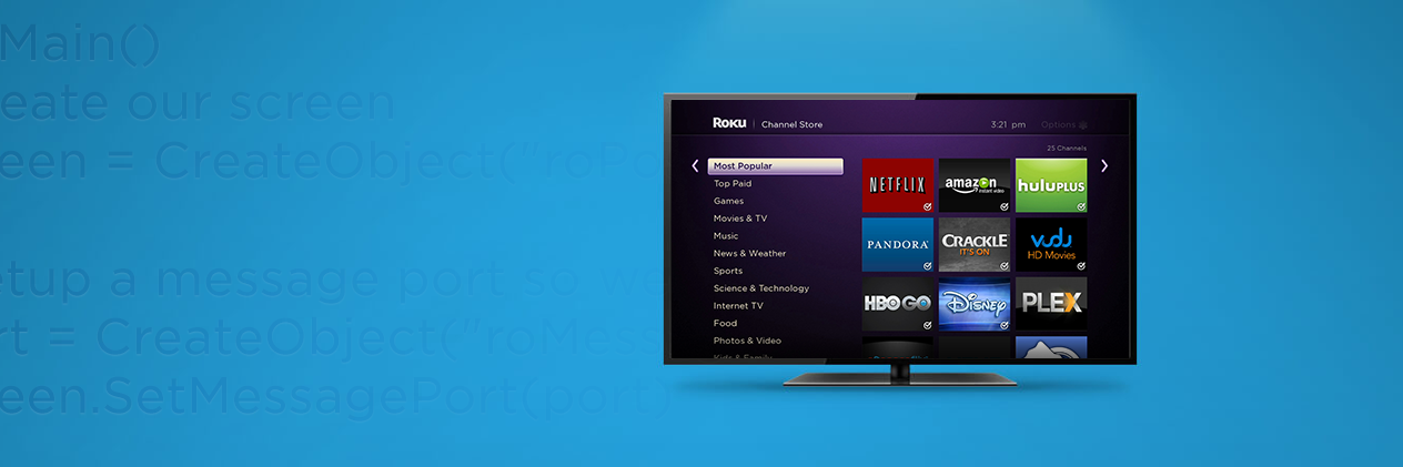 Roku Developers banner