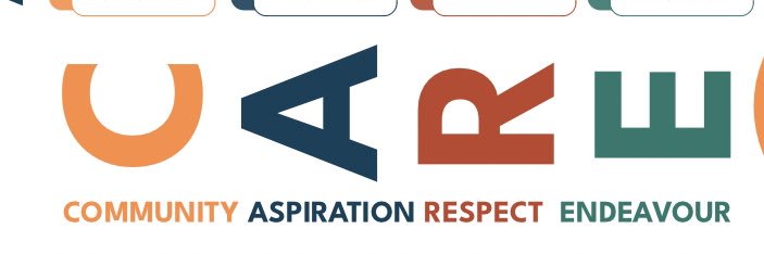 North Bromsgrove High School House team -CARE- banner