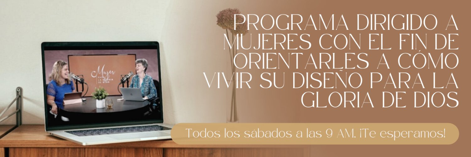 Mujer para la gloria de Dios banner