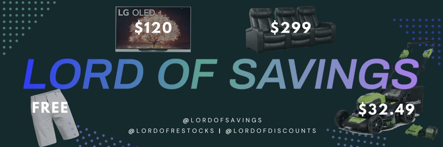 Lord Of Savings • Hot Deals, Discounts, & More Profile Banner