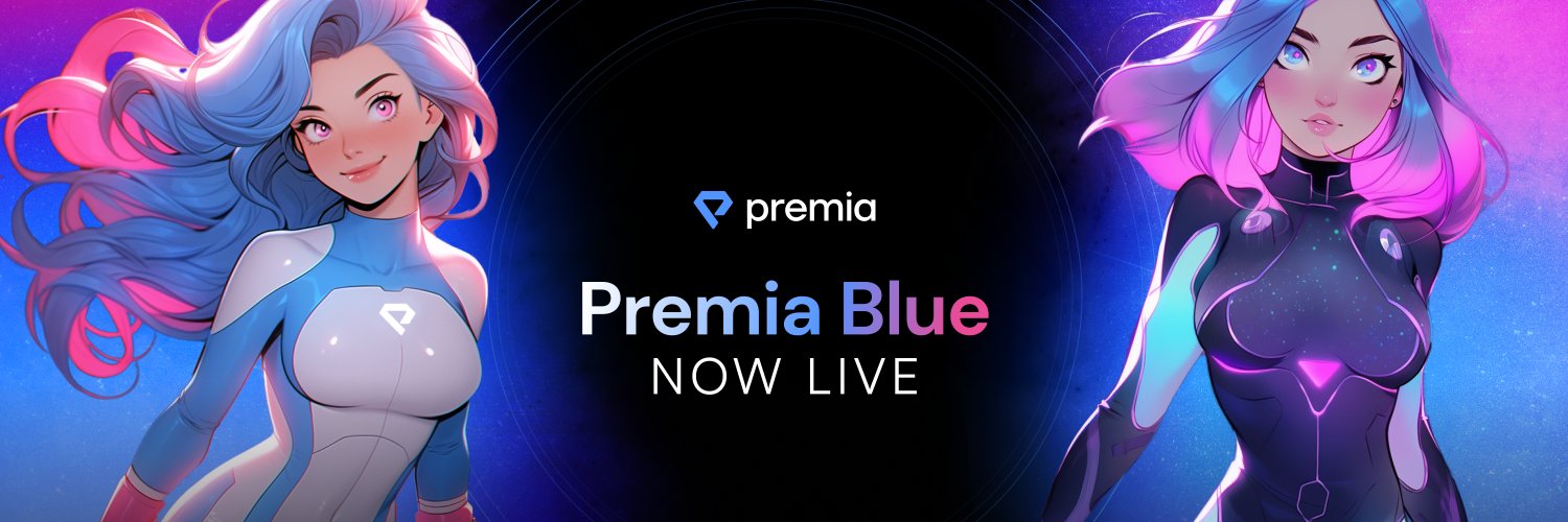 Premia Blue 💎 🦉 | DeFi Options Profile Banner