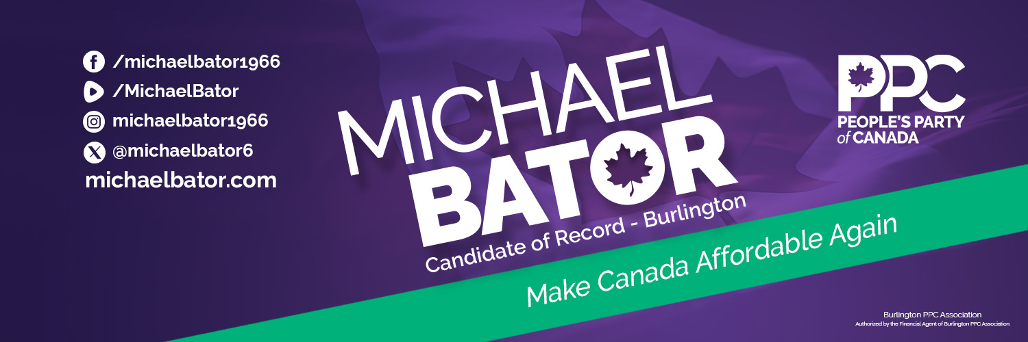 Michael Bator PPC Burlington's banner
