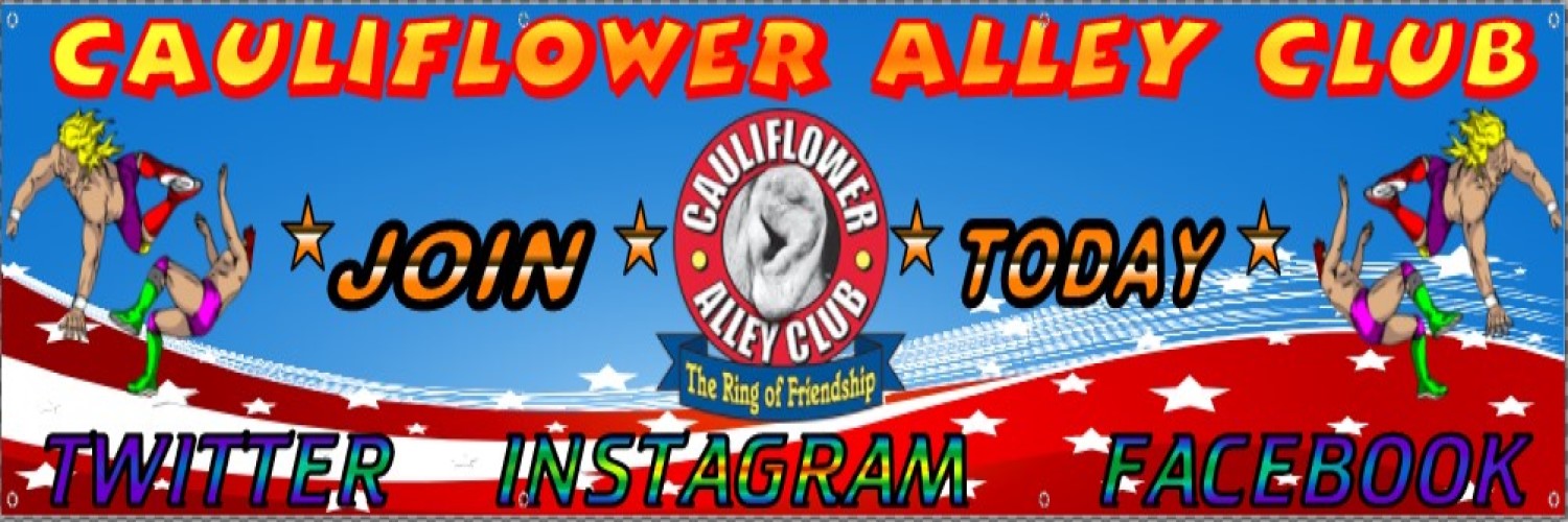 Cauliflower Alley Club's banner