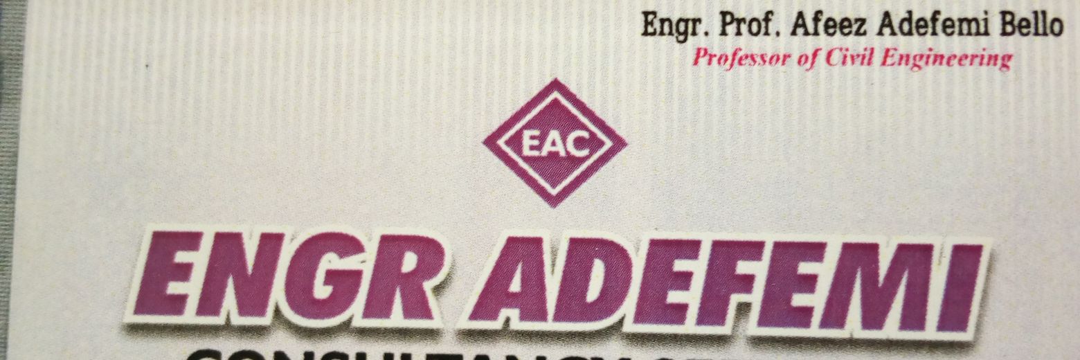Engr. Prof. Bello Afeez Adefemi banner