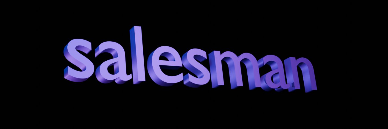 salesman's banner
