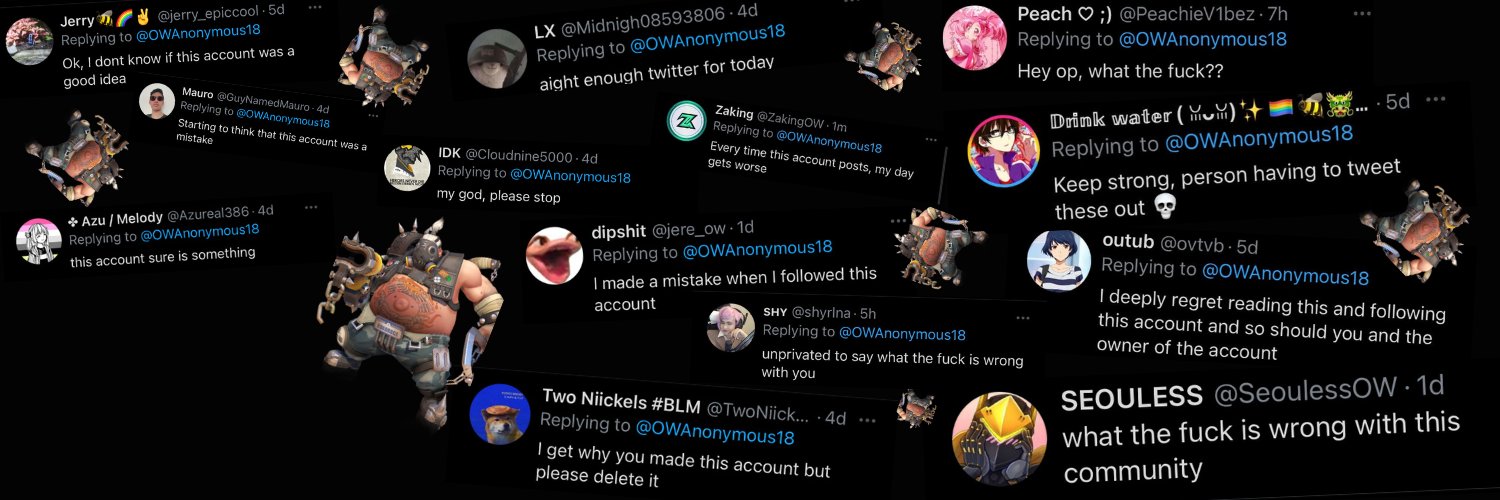 Overwatch Anonymous 18+ banner