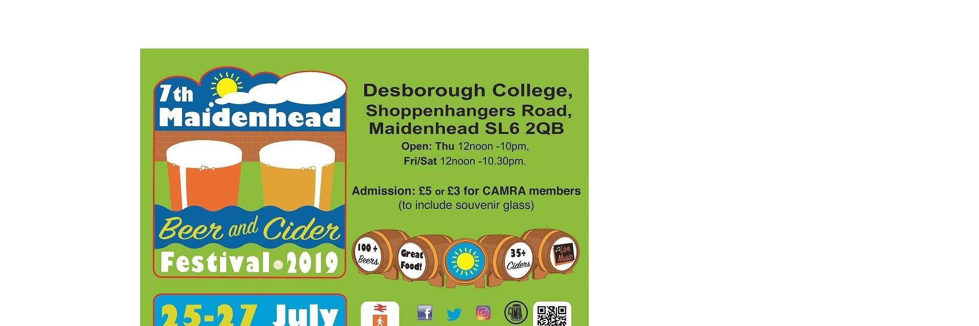 Maidenhead Beer & Cider 2019! banner