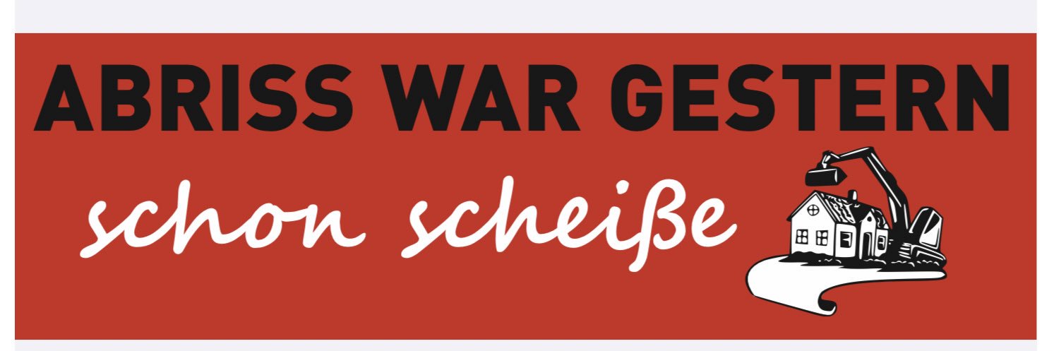 ABRISS WAR GESTERN banner