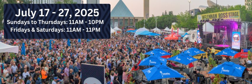 Taste of Edmonton's banner