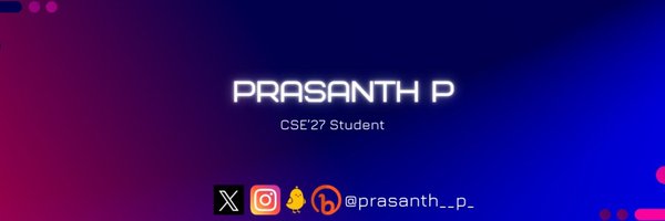 prasanth__p_ Profile Banner