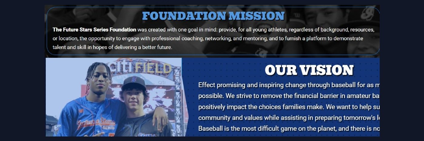 Future Stars Series Foundation banner