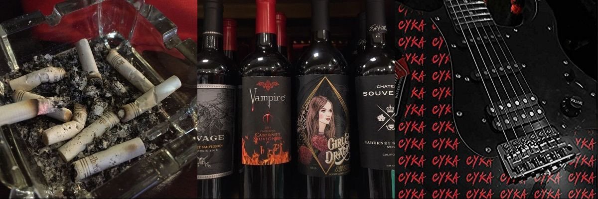 vampira da zl🧛‍♀️viu a7x e mcr banner