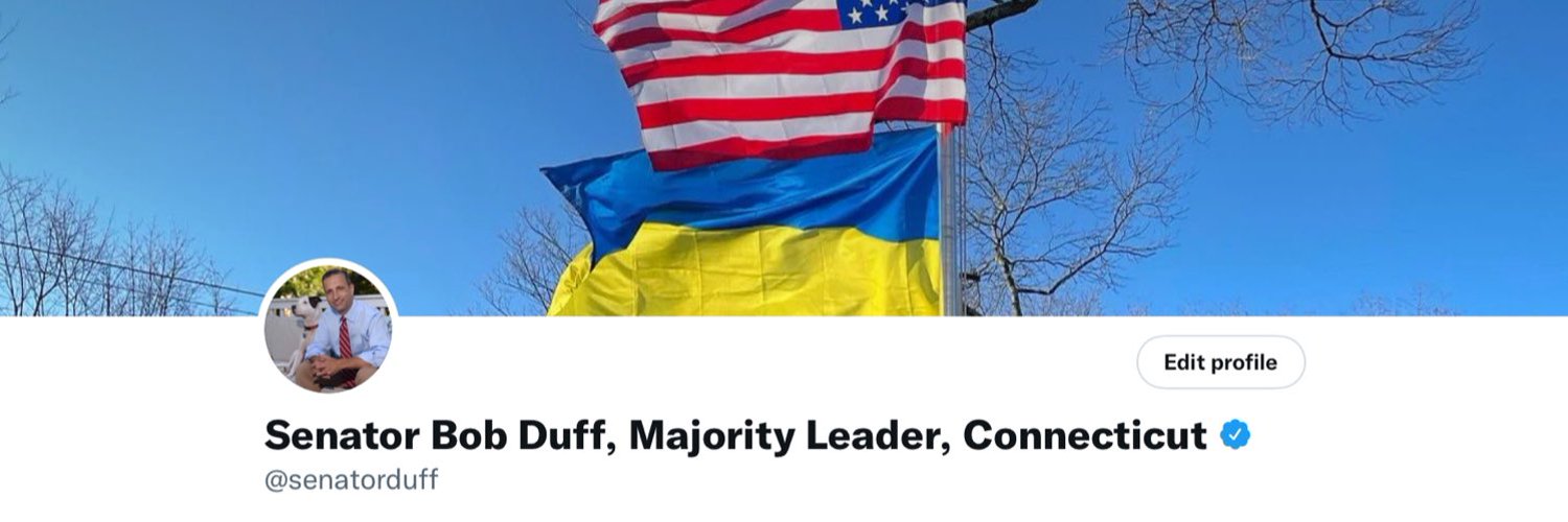 Senator Bob Duff, Majority Leader, Connecticut Profile Banner