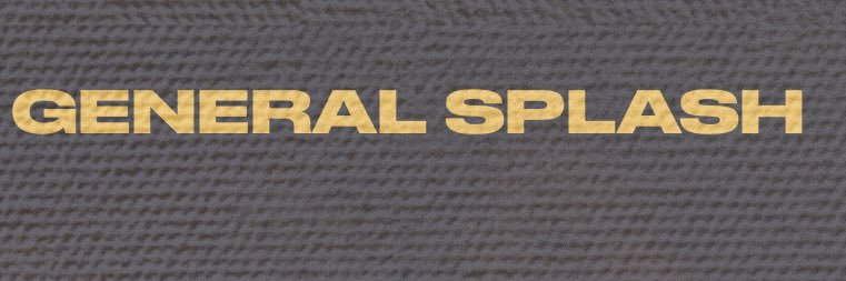 General Splash banner