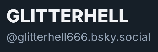 @glitterhell666.bsky.social banner