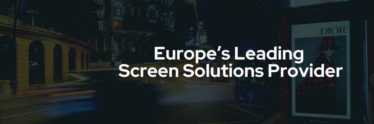 Amscreen's banner