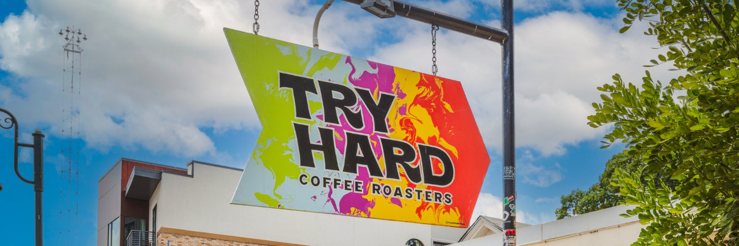 Try Hard Coffee banner