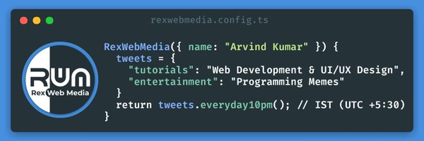 RexWebMedia Profile Banner