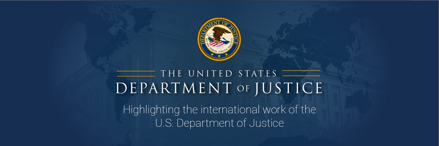 U.S. Department of Justice - International's banner