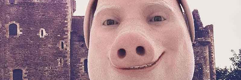 John “Pork” Razorback's banner
