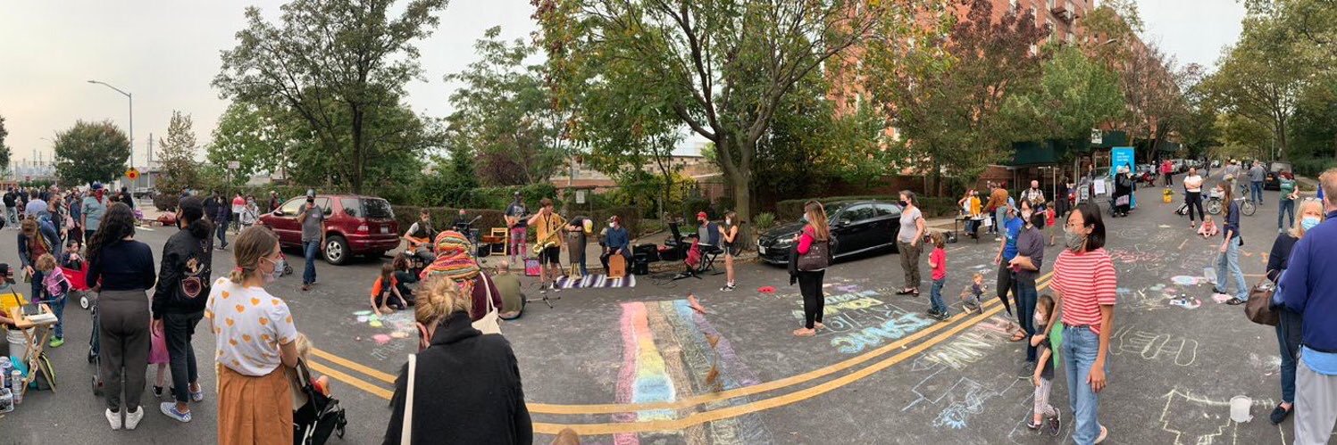 Sunnyside Woodside Open Streets banner