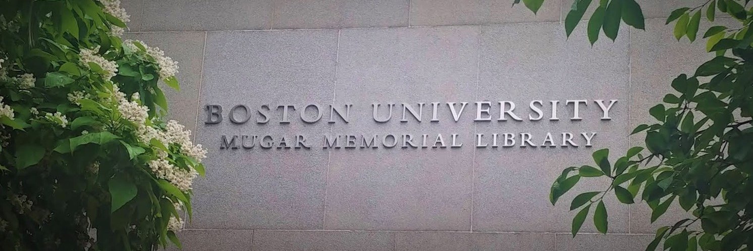 Boston University Libraries banner