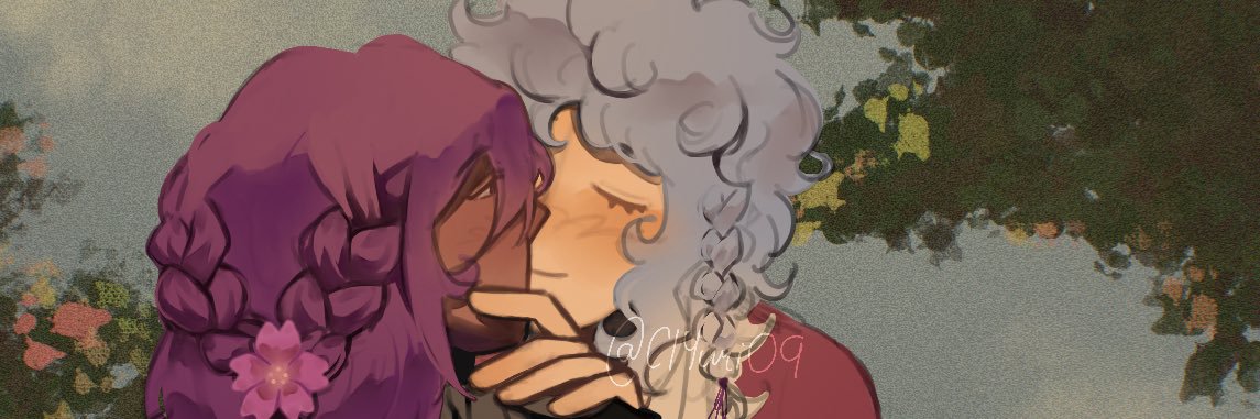 Cha! || 💜🩵 banner