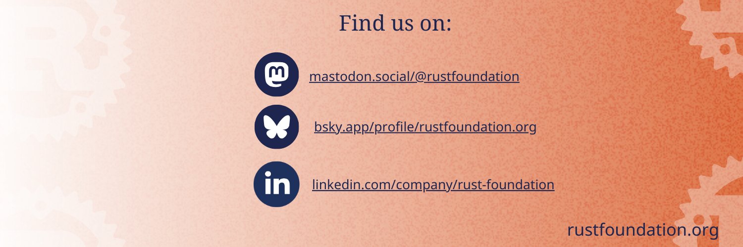 Rust Foundation banner
