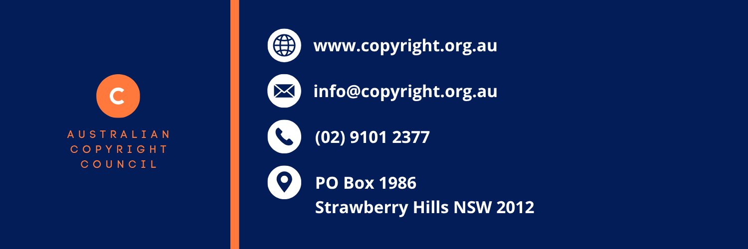 Australian Copyright Council banner