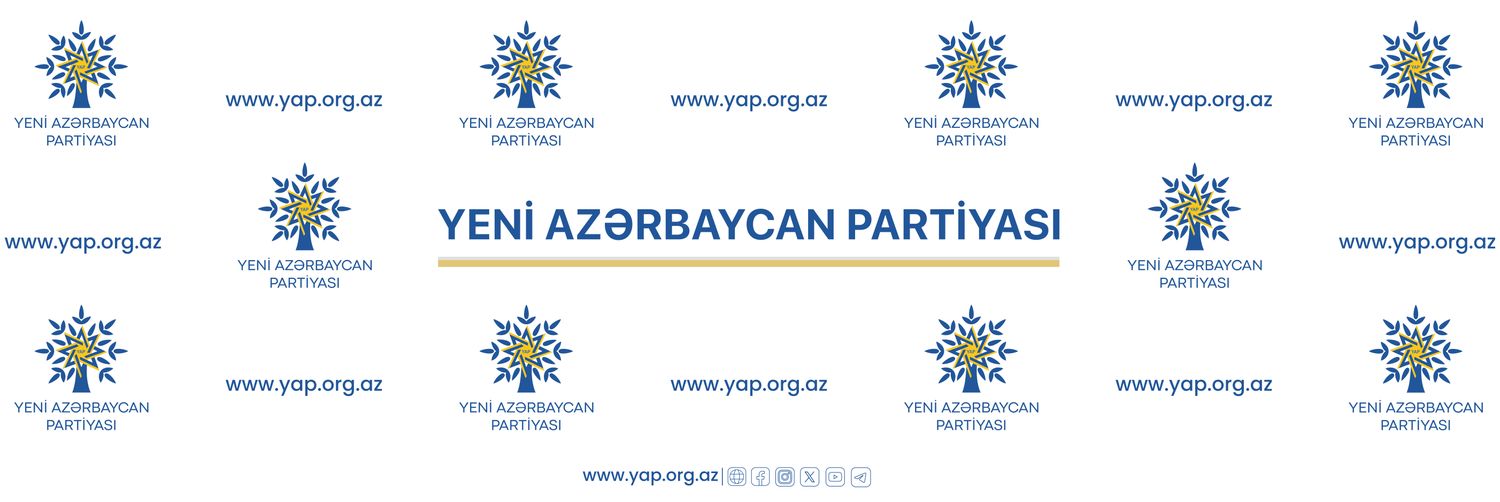 Yeni Azərbaycan Partiyası/ New Azerbaijan Party banner