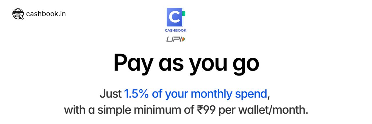 CashBook - UPI Wallets for Business Expenses banner