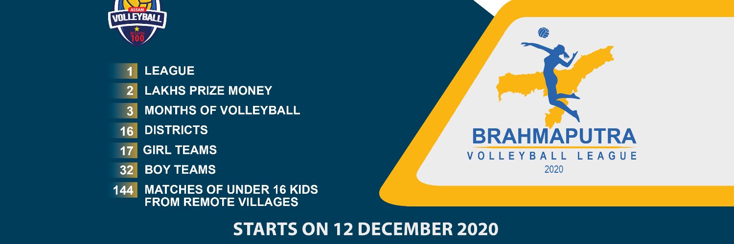 Brahmaputra Volleyball League banner