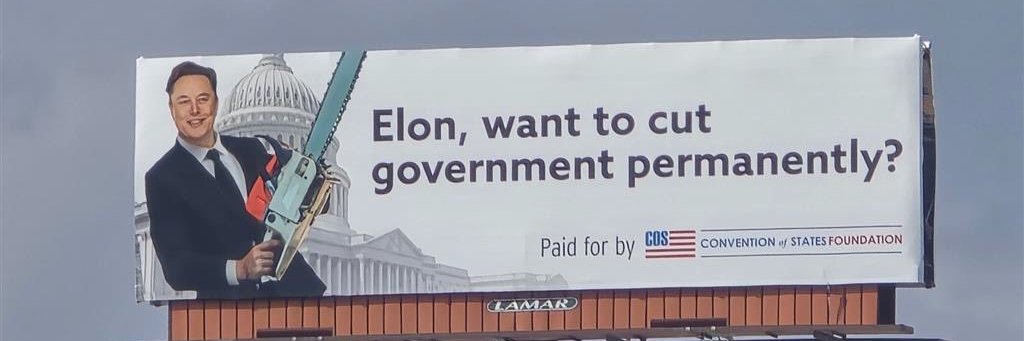Citizens for Self Governance's banner