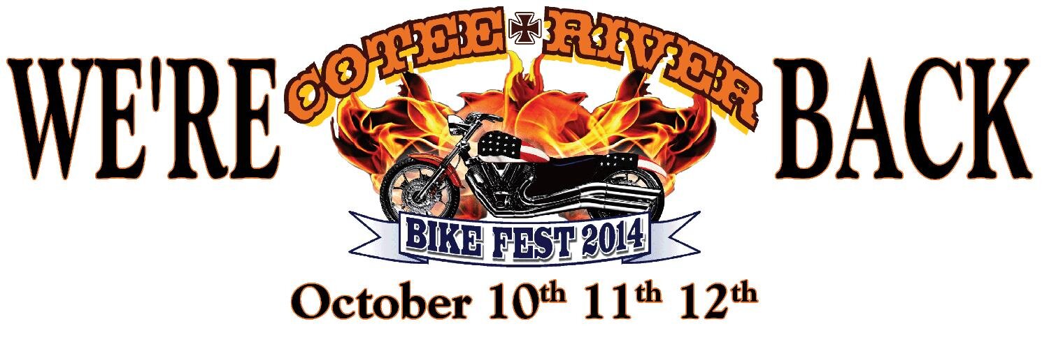 Cotee River BikeFest banner