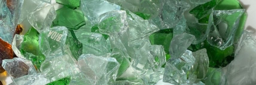 arenas de vidrio banner