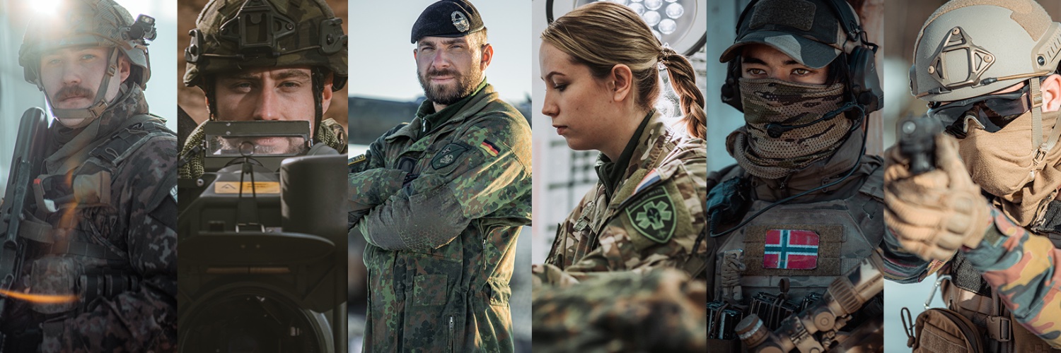 NATO Multinational Battlegroup Lithuania's banner