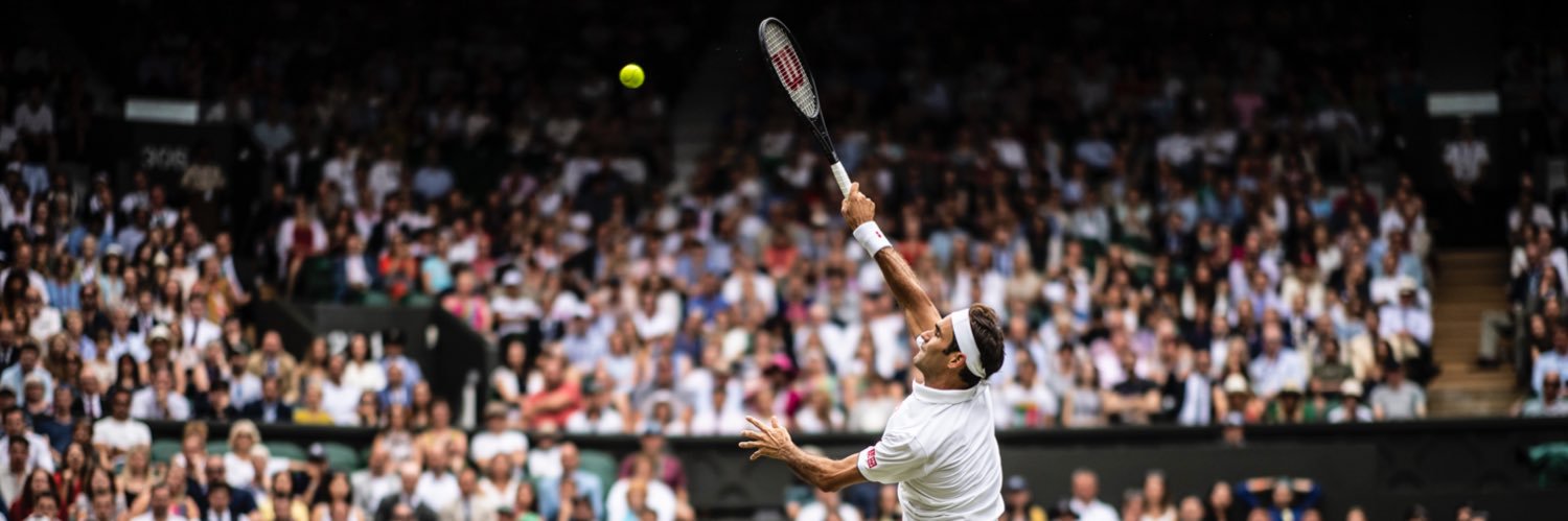 Roger Federer's banner