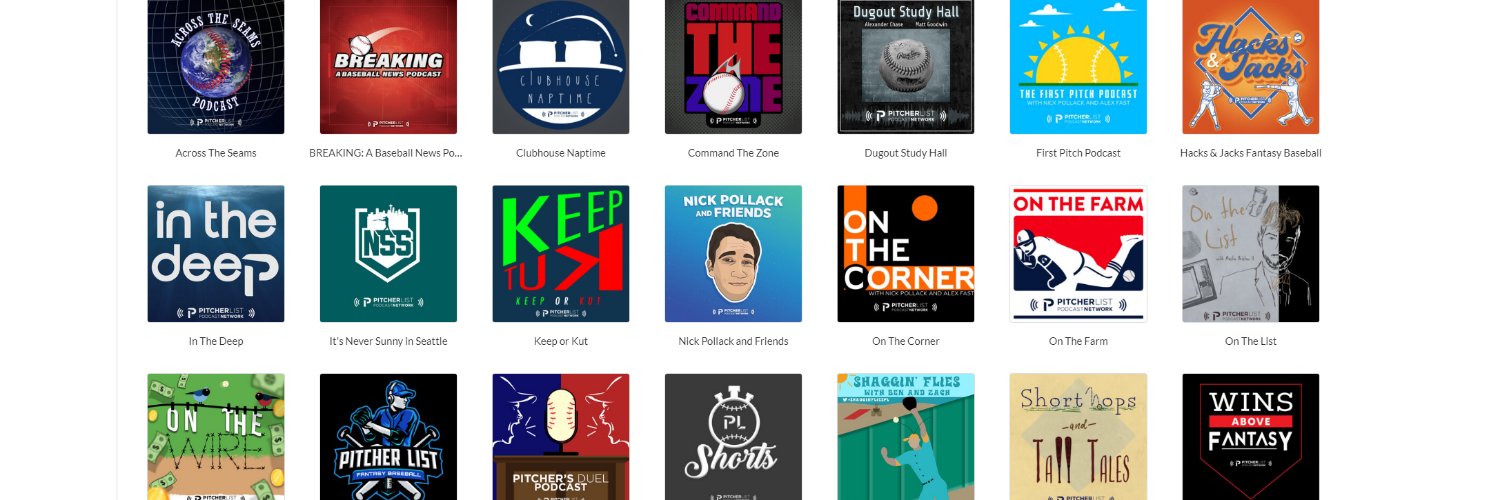 Pitcher List Podcast Network banner