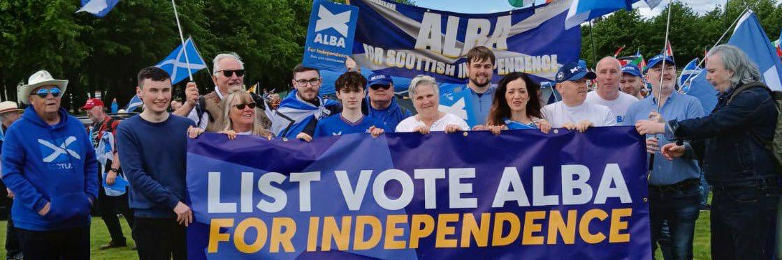 ALBA Party's banner