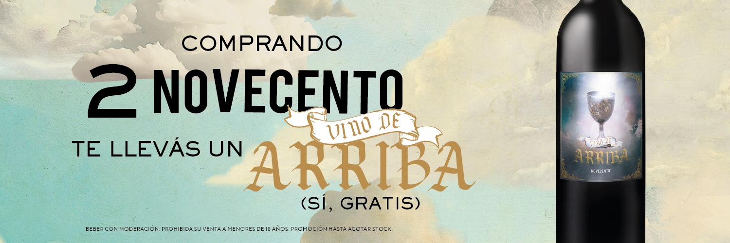 Vino de arriba banner