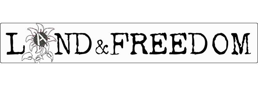 Land & Freedom's banner