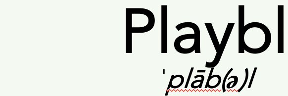 Playbl, Inc. banner